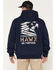 Image #1 - Hawx Men's Hawk Fleece Hooded Sweatshirt, Navy, hi-res