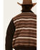 Cripple Creek Men's Brown Horizontal Pattern Snap Front Bomber Jacket , Brown, hi-res