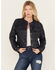 Image #2 - Idyllwind Women's Ada Leather Jacket, Steel Blue, hi-res