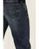 Rock & Roll Denim Men's Vintage 46 Dark Double Barrel Stretch Relaxed Straight Jeans , Blue, hi-res