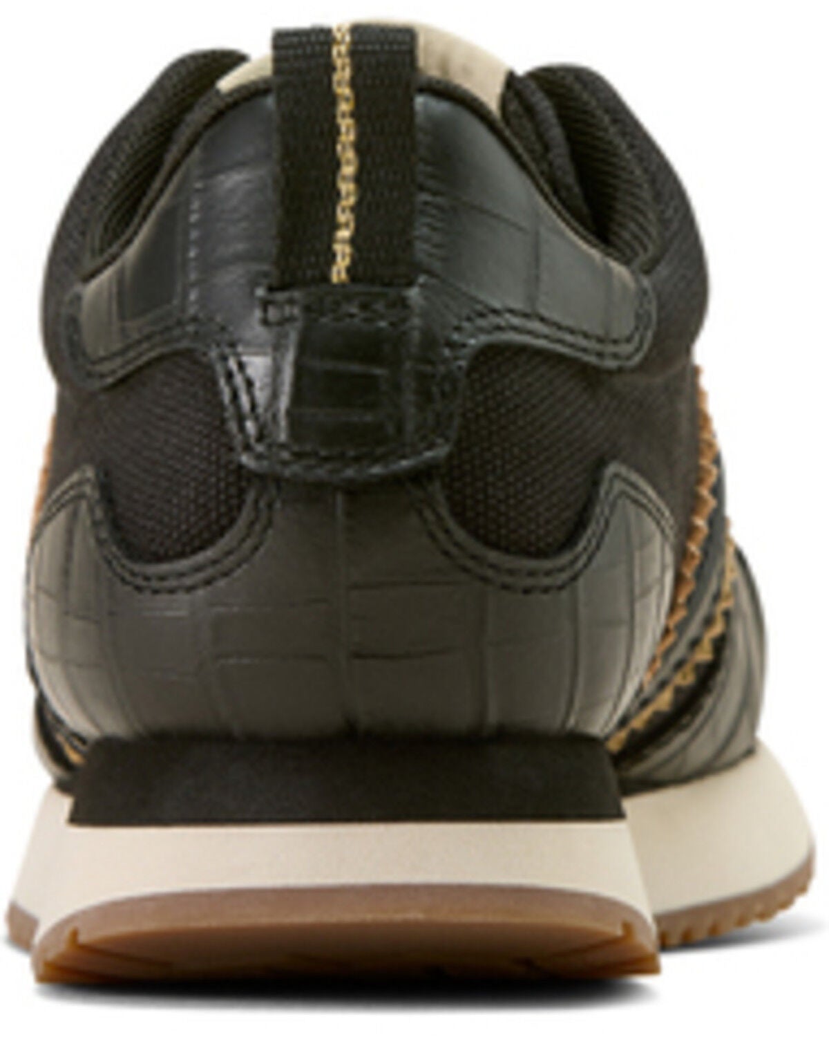 Image #3 - Ariat Women's Ranch Runner Crocodile Print Casual Shoes, Black, hi-res