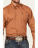 Image #3 - Cinch Men's Mini Snake Print Long Sleeve Button-Down Western Shirt, Orange, hi-res