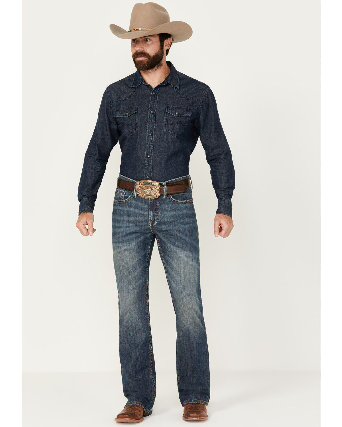 Image #1 - Cody James Men's Duke Relaxed Bootcut Stretch Denim Jeans, Medium Wash, hi-res