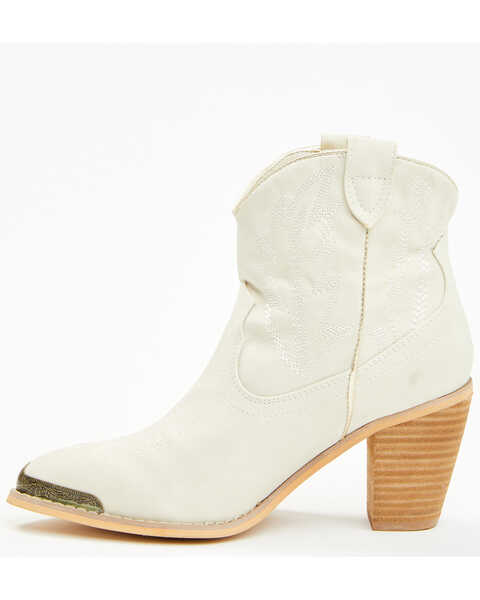 Image #3 - Volatile Women's Taylor Booties - Pointed Toe , White, hi-res