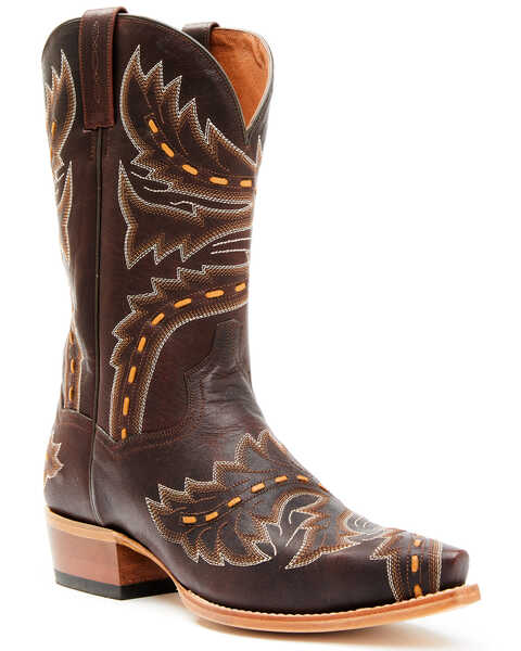 Image #1 - Dan Post Men's Sidewinder Western Boots - Snip Toe, Chocolate, hi-res