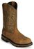 Image #1 - Laredo Men's Waterproof H2O Western Work Boots - Soft Toe, Tan Distressed, hi-res