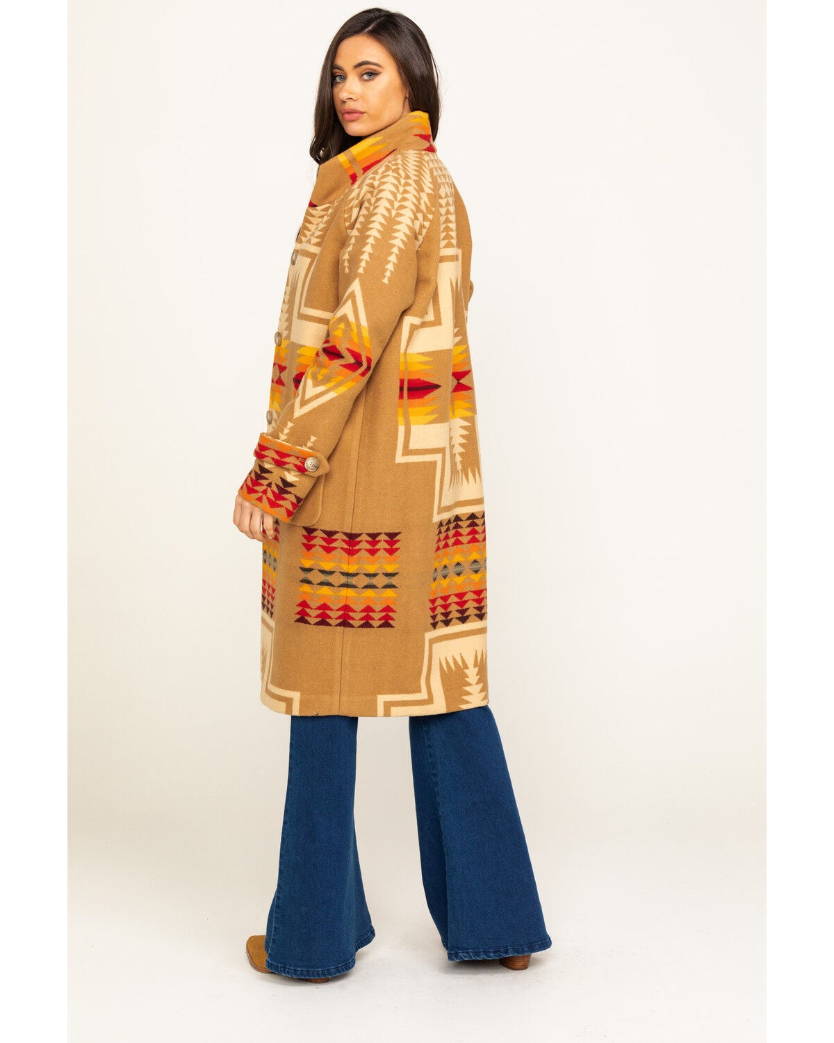 Image #2 - Pendleton Women's Tan Harding Jacquard 1930 Archive Coat, , hi-res