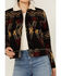 Image #3 - Rock & Roll Denim Women's Southwestern Print Sherpa Lined Jacket, Black, hi-res