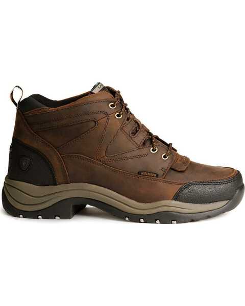 Image #3 - Ariat Men's Terrain H2O 5" Waterproof Work Boots - Round Toe, Copper, hi-res