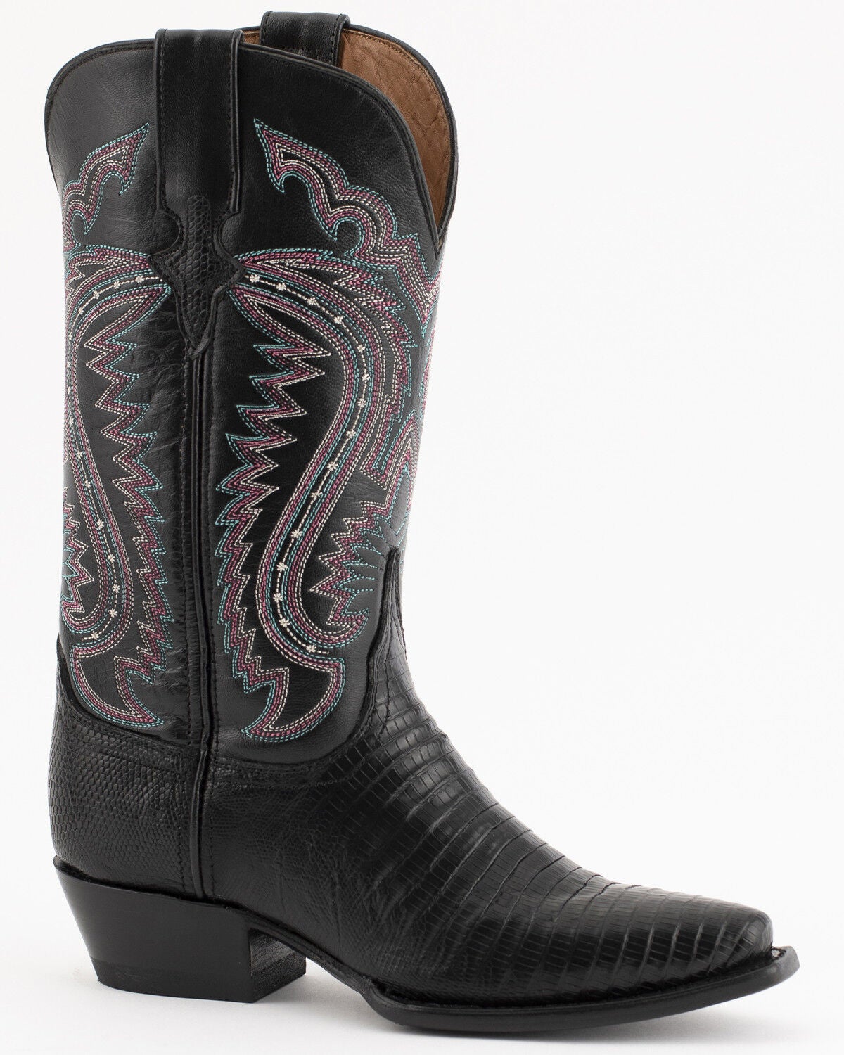 Image #1 - Ferrini Women's Lizard Western Boots - Snip Toe, , hi-res