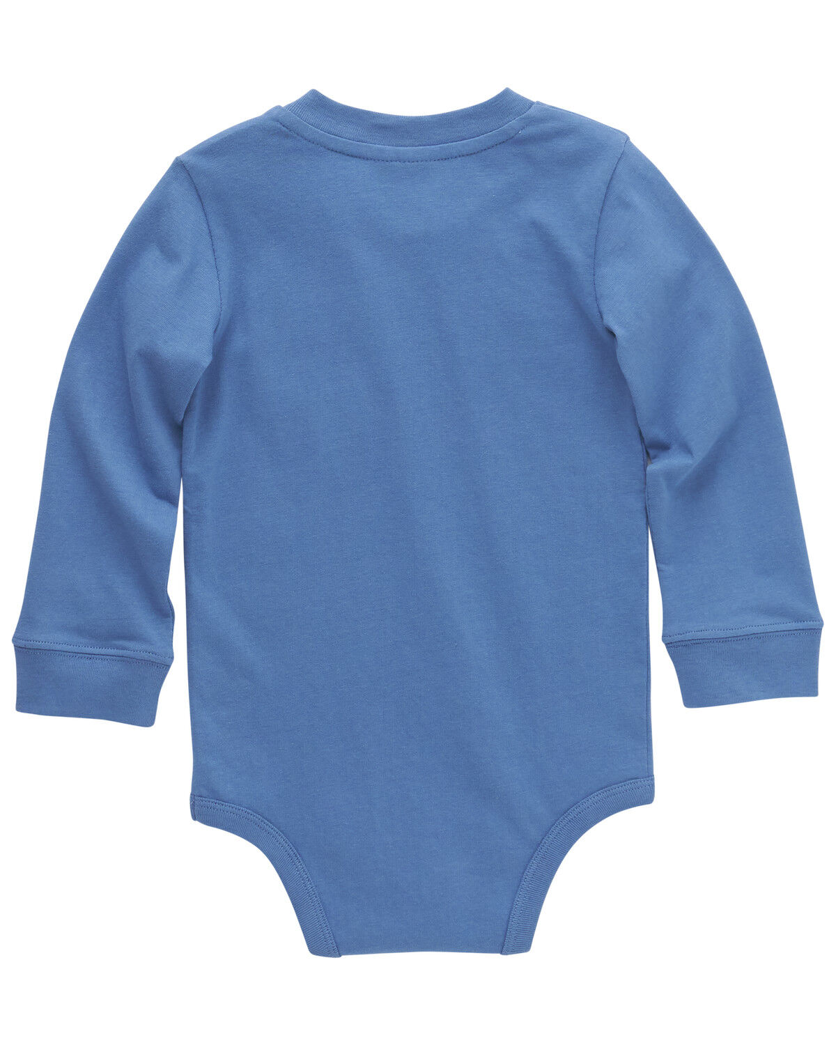 Image #2 - Carhartt Infant Boys' Long Sleeve Logo Pocket Onesie, Blue, hi-res