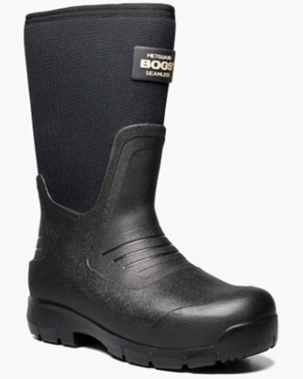Image #1 - Bogs Men's Stockman II Work Boots - Composite Toe, Black, hi-res