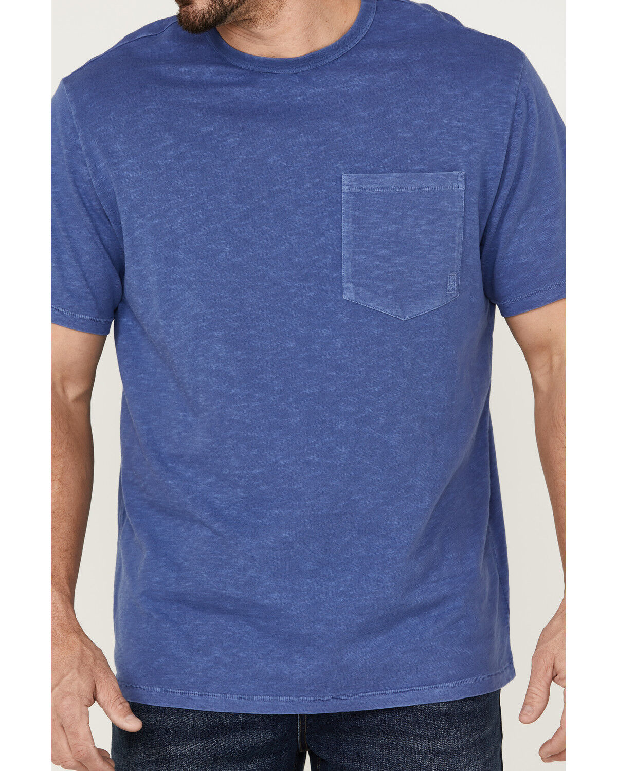 Image #3 - Brothers and Sons Men's Solid Basic Short Sleeve Pocket T-Shirt, Blue, hi-res