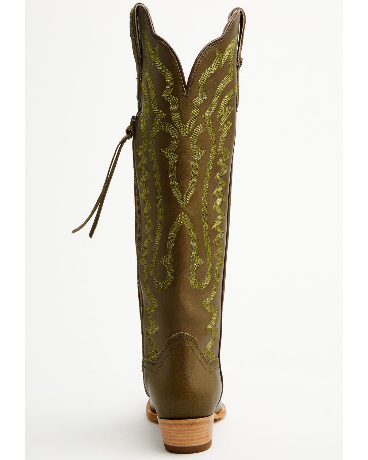 Image #5 - Dan Post Women's Heartland Tall Western Boots - Snip Toe, Olive, hi-res