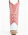 Image #5 - Circle G Women's Wingtip Overlay Western Boots - Snip Toe, Pink, hi-res