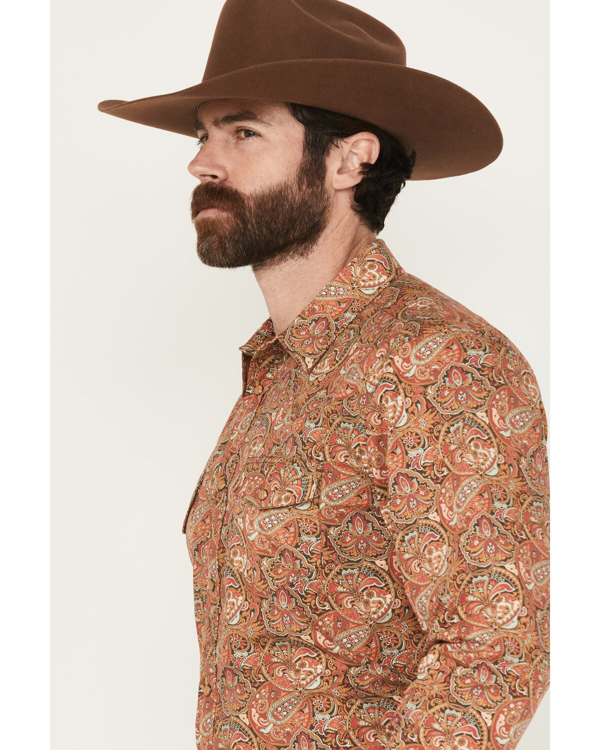 Image #2 - Gibson Trading Co Men's Wild Fire Medallion Print Long Sleeve, Multi, hi-res