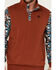 Image #3 - RANK 45® Men's Baygen Colorblock Pullover  , Dark Orange, hi-res