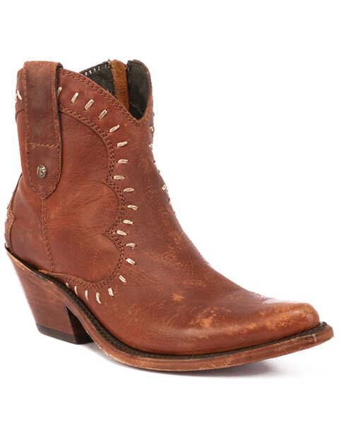 Liberty Black Women's Keeper Brown Fashion Booties - Round Toe, Brown, hi-res