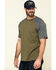 Image #3 - Hawx Men's Olive Midland Short Sleeve Baseball Work T-Shirt, Olive, hi-res
