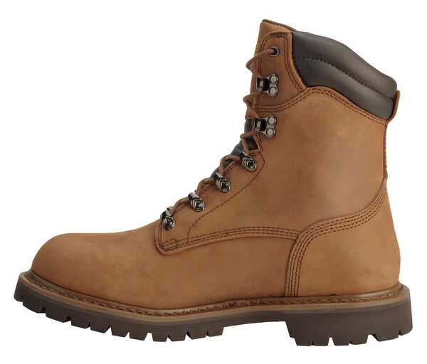 Image #9 - Chippewa Men's Heavy Duty Waterproof & Insulated Aged Bark 8" Work Boots - Steel Toe, Bark, hi-res