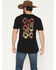 Image #1 - RANK 45&reg; Men's Southwestern Logo Short Sleeve Graphic T-Shirt, Black, hi-res
