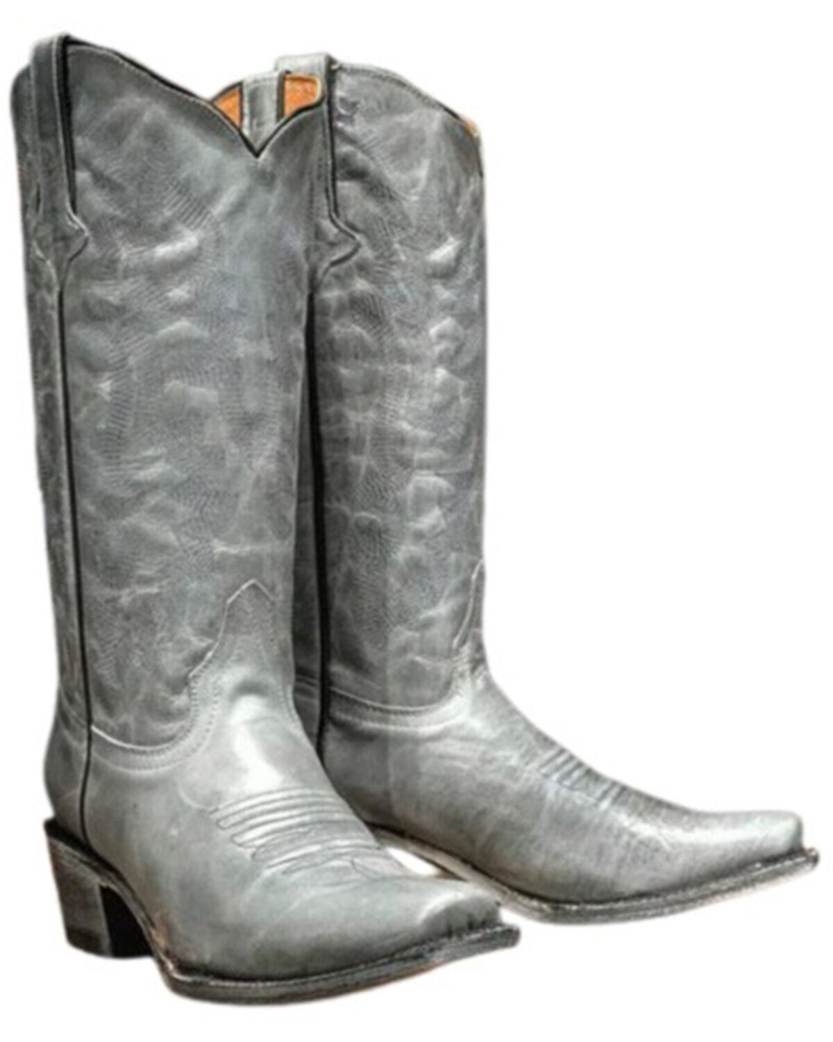 Image #1 - Tanner Mark Women's Miranda Western Boots - Square Toe, Grey, hi-res