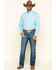 Stetson Men's Lattice Geo Print Long Sleeve Western Shirt , Blue, hi-res