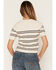 Image #4 - Z Supply Women's Striped Short Sleeve Sweater, Oatmeal, hi-res
