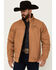 Image #1 - Cowboy Hardware Men's Woodsman Logo Softshell Jacket, Camel, hi-res