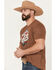 Image #2 - Cinch Men's Logo Short Sleeve Graphic T-Shirt, Brown, hi-res