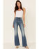 Lee Women's Wisteria Flare Leg Jeans, Blue, hi-res