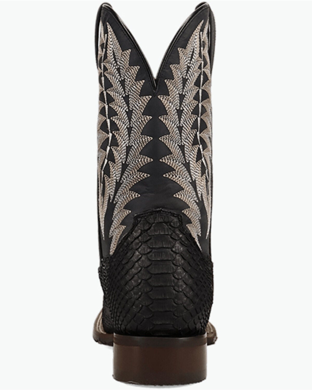Image #5 - Dan Post Men's Exotic Python Midnight Reign Western Boots - Broad Square Toe, Black, hi-res