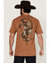 Image #4 - Howitzer Men's Freedom Defend Short Sleeve Graphic T-Shirt, Tan, hi-res