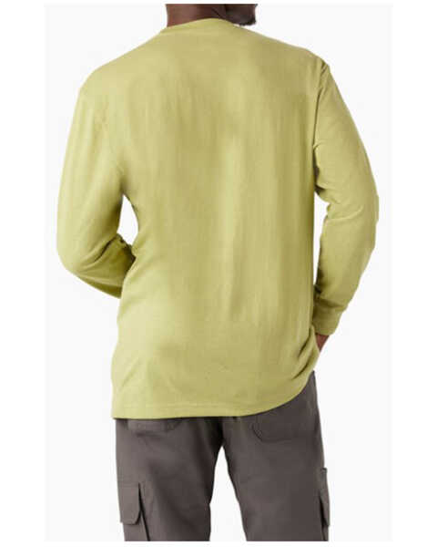 Image #2 - Dickies Men's Logo Long Sleeve Work Shirt, Heather Green, hi-res
