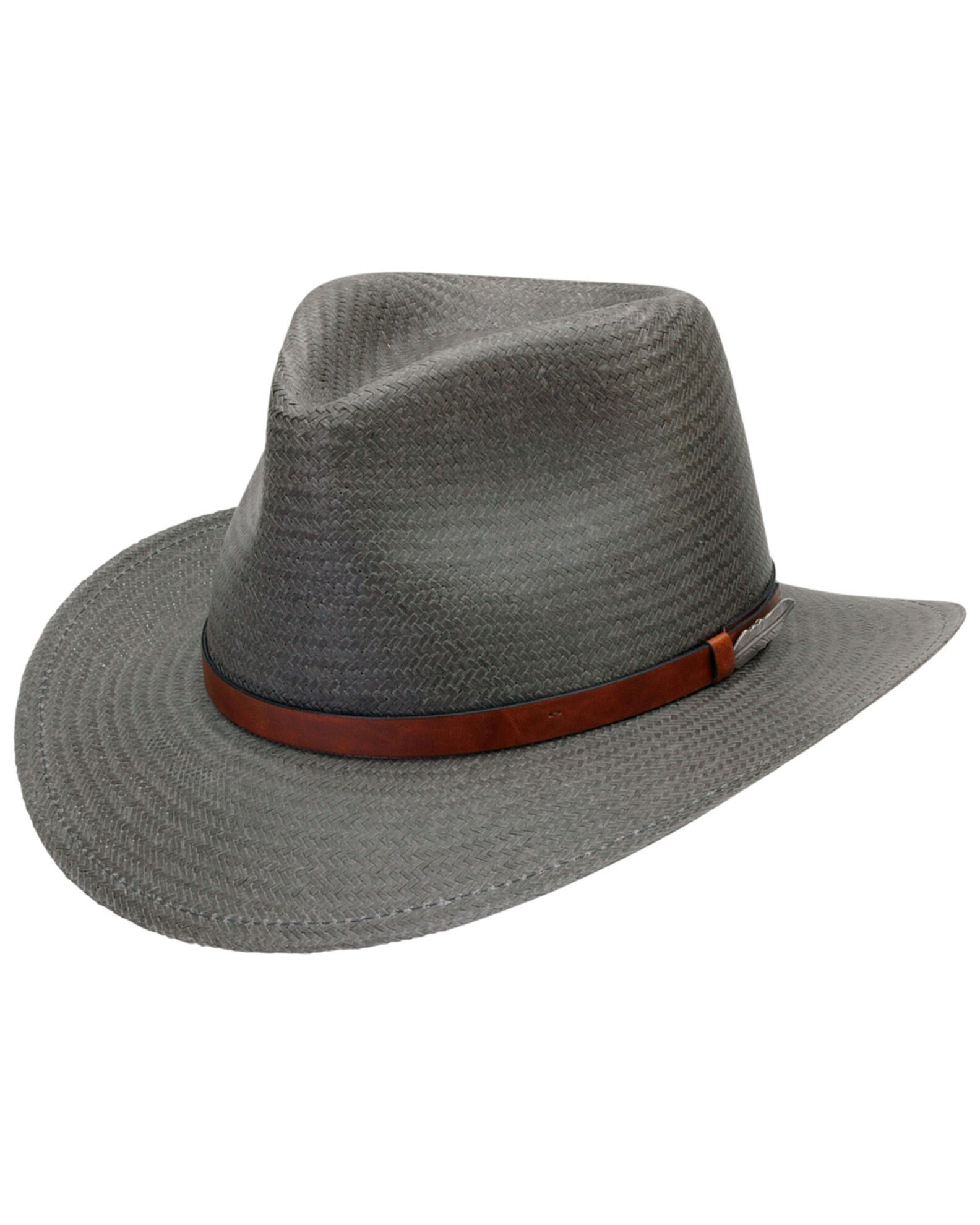Image #1 - Black Creek Men's Toyo Straw Fedora, , hi-res