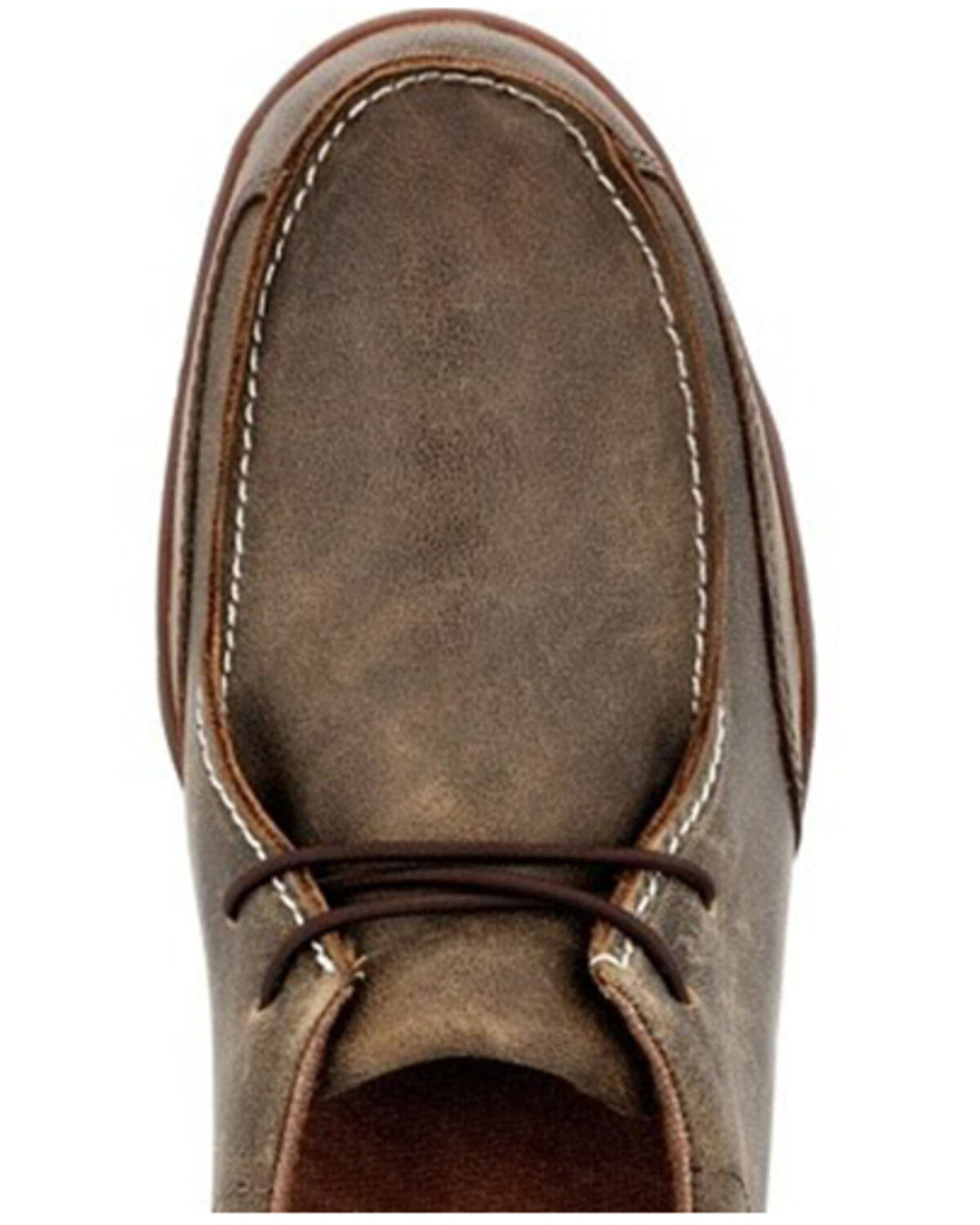 Image #6 - Georgia Boot Men's Cedar Falls Wallabe Lace-Up Shoe - Moc Toe, Brown, hi-res