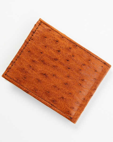 Image #3 - Cody James Men's Bi-Fold Ostrich Wallet, Brown, hi-res