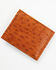 Image #3 - Cody James Men's Bi-Fold Ostrich Wallet, Brown, hi-res
