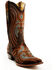 Image #1 - Corral Men's Overlay And Embroidered Western Boots - Snip Toe, Brown, hi-res