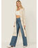 Image #1 - Shyanne Women's Open Weave Chenille Duster Cardigan, Natural, hi-res