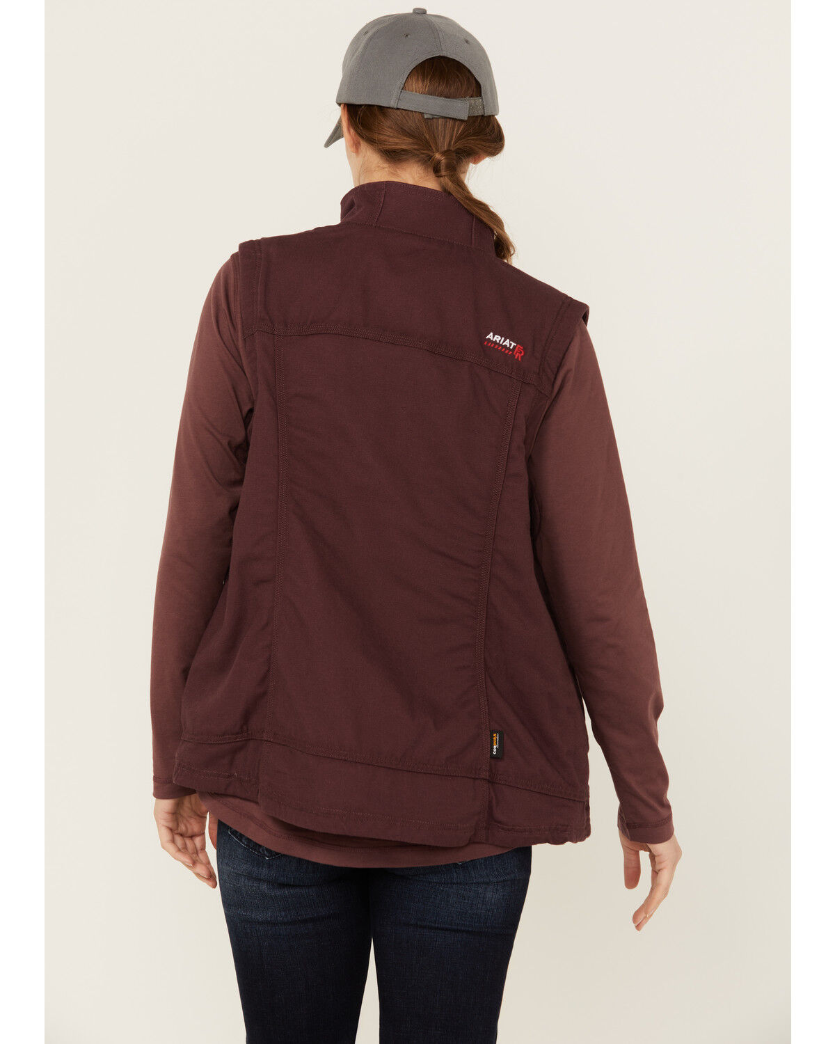 Image #4 - Ariat Women's FR DuraLight Stretch Canvas Vest, Purple, hi-res
