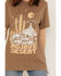 Image #2 - Somewhere West Women's Mojave Desert Short Sleeve Graphic Tee, Brown, hi-res