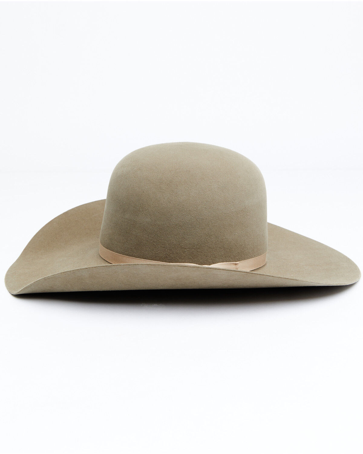 Image #3 - Rodeo King 7X Open Crown Match Band Felt Cowboy Hat, Pecan, hi-res