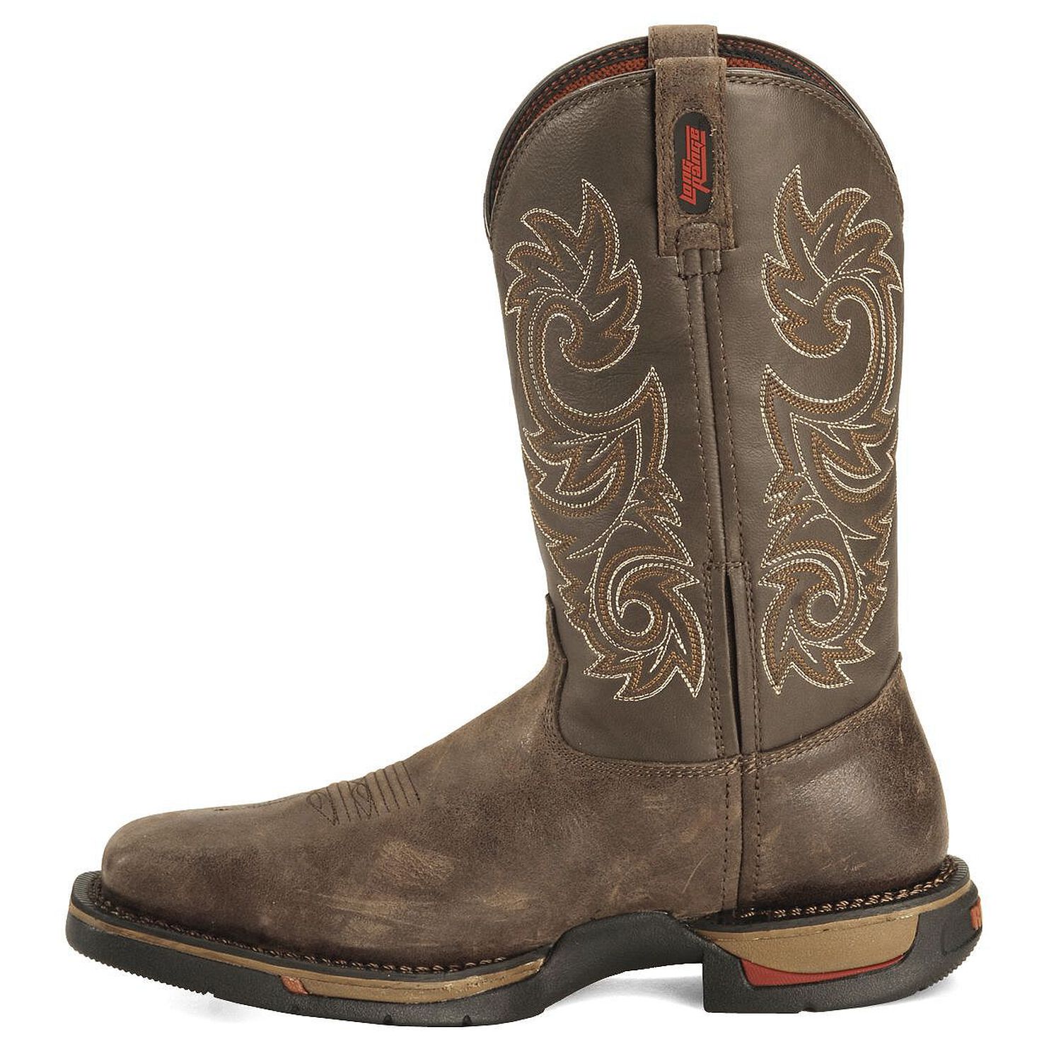 Image #3 - Rocky Men's Long Range Waterproof Pull On Work Boots - Steel Toe, , hi-res