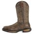 Rocky Men's Long Range Waterproof Pull On Work Boots - Steel Toe, Coffee, hi-res