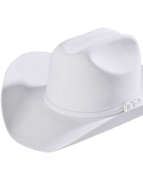 Image #1 - Bailey Lightning 4X Felt Cowboy Hat, White, hi-res