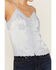 Image #3 - Shyanne Women's Lace Trim Satin Cami, Slate, hi-res