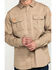 Hawx Men's Khaki FR Long Sleeve Woven Work Shirt - Tall , Beige/khaki, hi-res