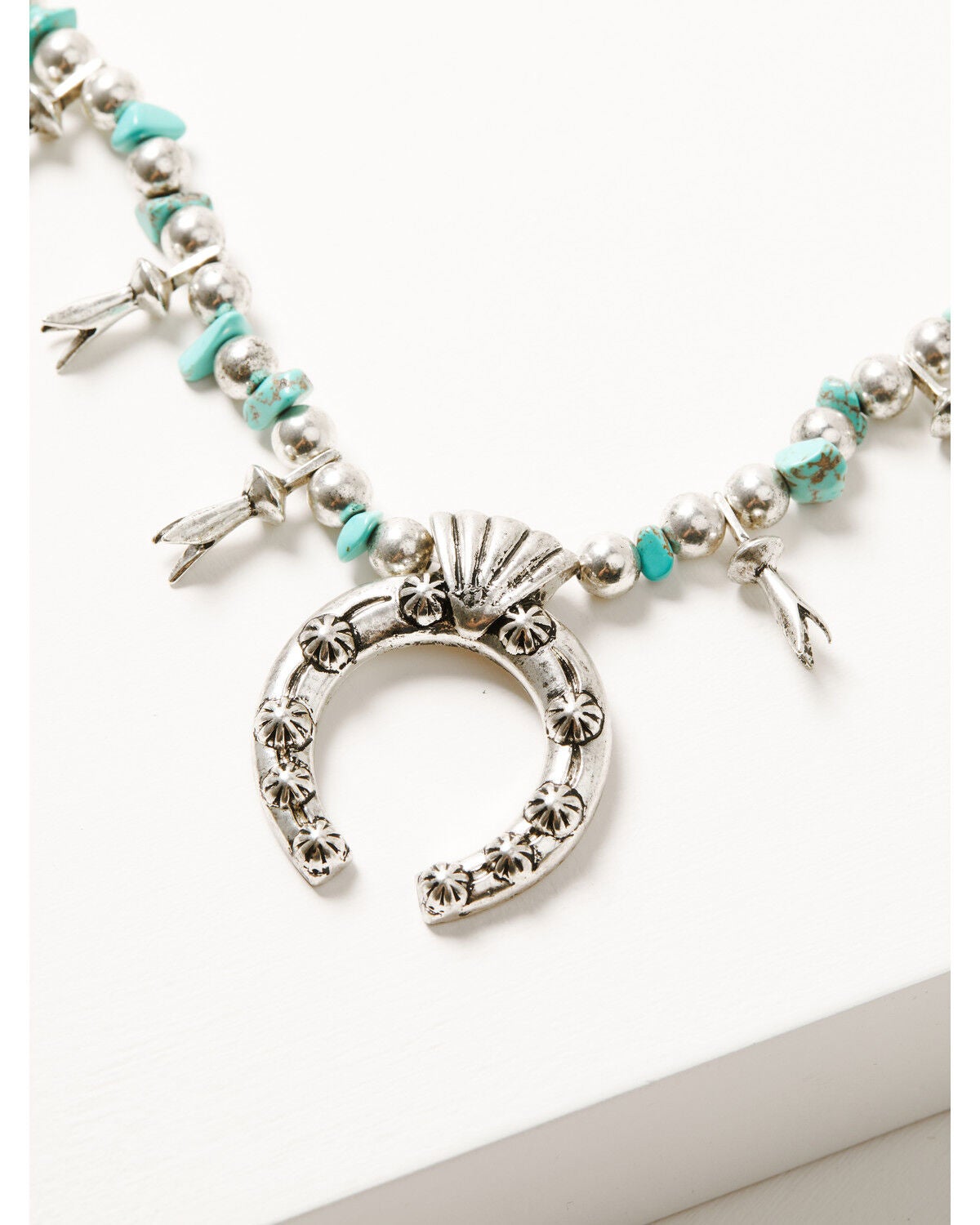 Image #2 - Idyllwind Women's Saunders Squash Blossom Necklace, Silver, hi-res