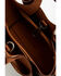 Image #3 - Justin Women's Signature Tiny Tote With Paisley Leather Scarf Crossbody Bag, Brown, hi-res